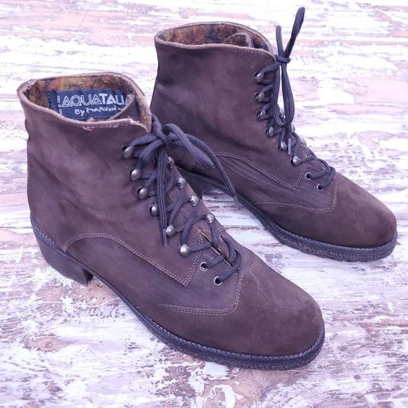 Aquatalia | Suede Brown Classic Boots 8.5